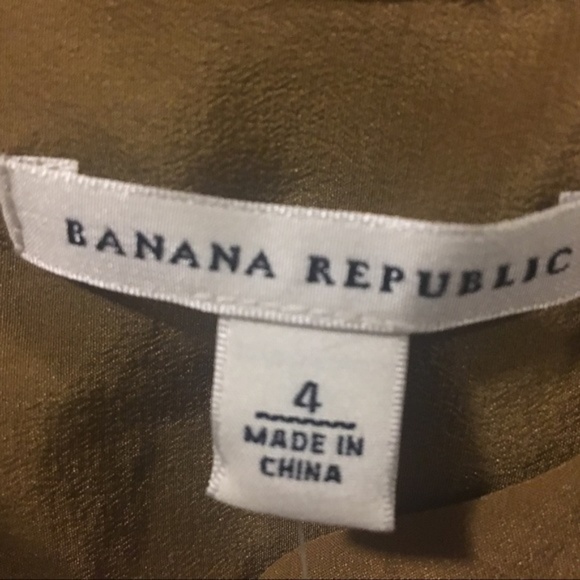 NWT Silk BR Mustard Blouse - Picture 5 of 5